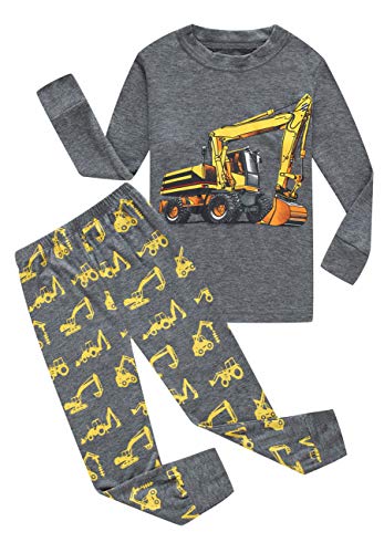 Family Feeling Kids & Toddler Boys Pajamas 2 Piece Pjs Set 100% Cotton Sleepwear