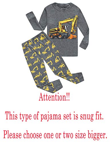 Family Feeling Kids & Toddler Boys Pajamas 2 Piece Pjs Set 100% Cotton Sleepwear