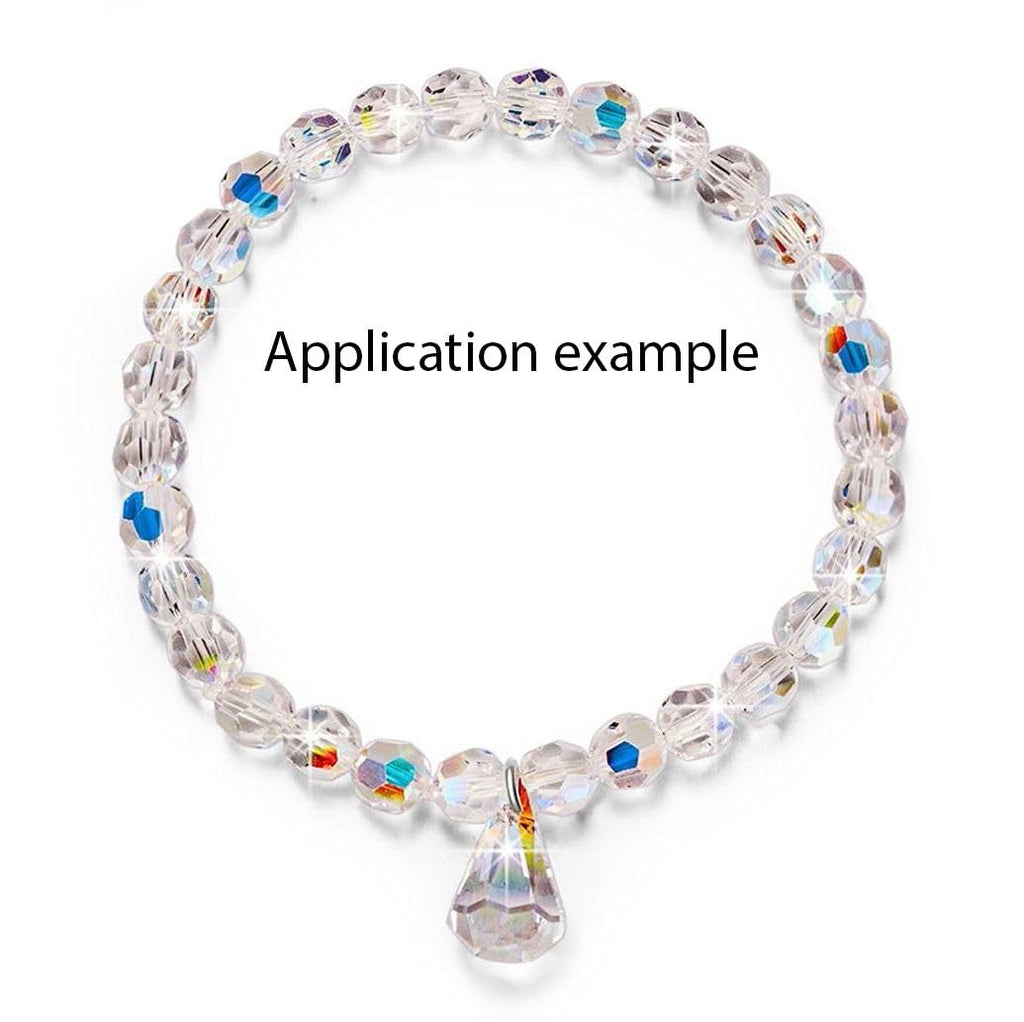 50pcs Adabele Austrian 10mm Faceted Round Crystal Beads Clear AB Compatible with Swarovski Crystals Preciosa