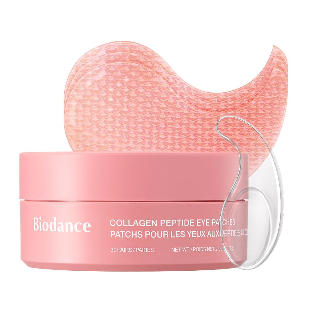 BIODANCE Collagen Peptide Eye Patches, Anti Wrinkle & Smile Line Patches for Face, Under Eye Mask for Fine Lines & Eye Bags,