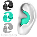 Swimming Ear Plugs for Adults,3 Pairs Waterproof Reusable Silicone Swim Earplugs for Swimming Surfing Snorkeling Showering an