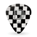 D'Addario Accessories Checkerboard Celluloid Guitar Picks, Medium, 25 Pack