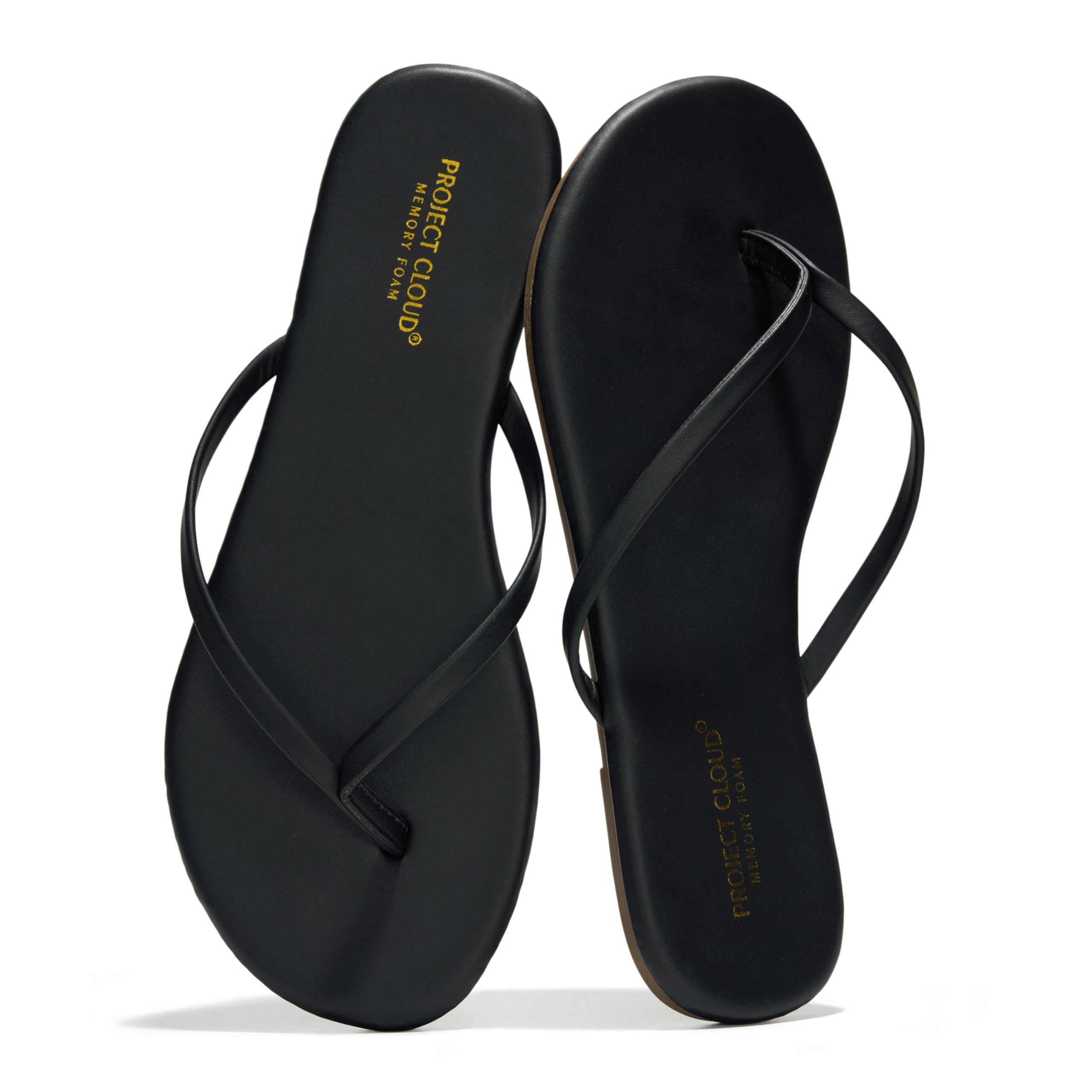 Project Cloud Flip Flops for Women Footwear- Lightweight and Memory Foam Insole Sandals for Women 2026 - Durable Non-Slip Bea