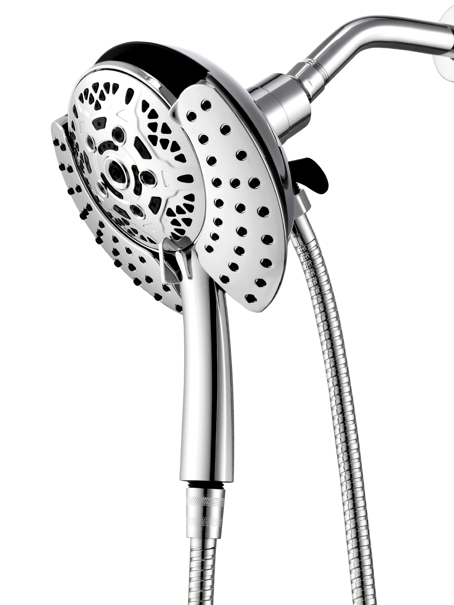 INAVAMZ Shower Head with Handheld High Pressure: Hand Held Shower Head & Rain Shower Head 2-IN-1 Shower Head with 59" Rotatab