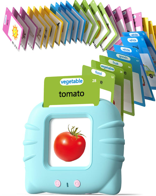 Airbition Talking Flash Cards for Toddlers 1 2 3 4 Year Olds, Montessori Language Learning Toys with 224 Words, Pocket Speech