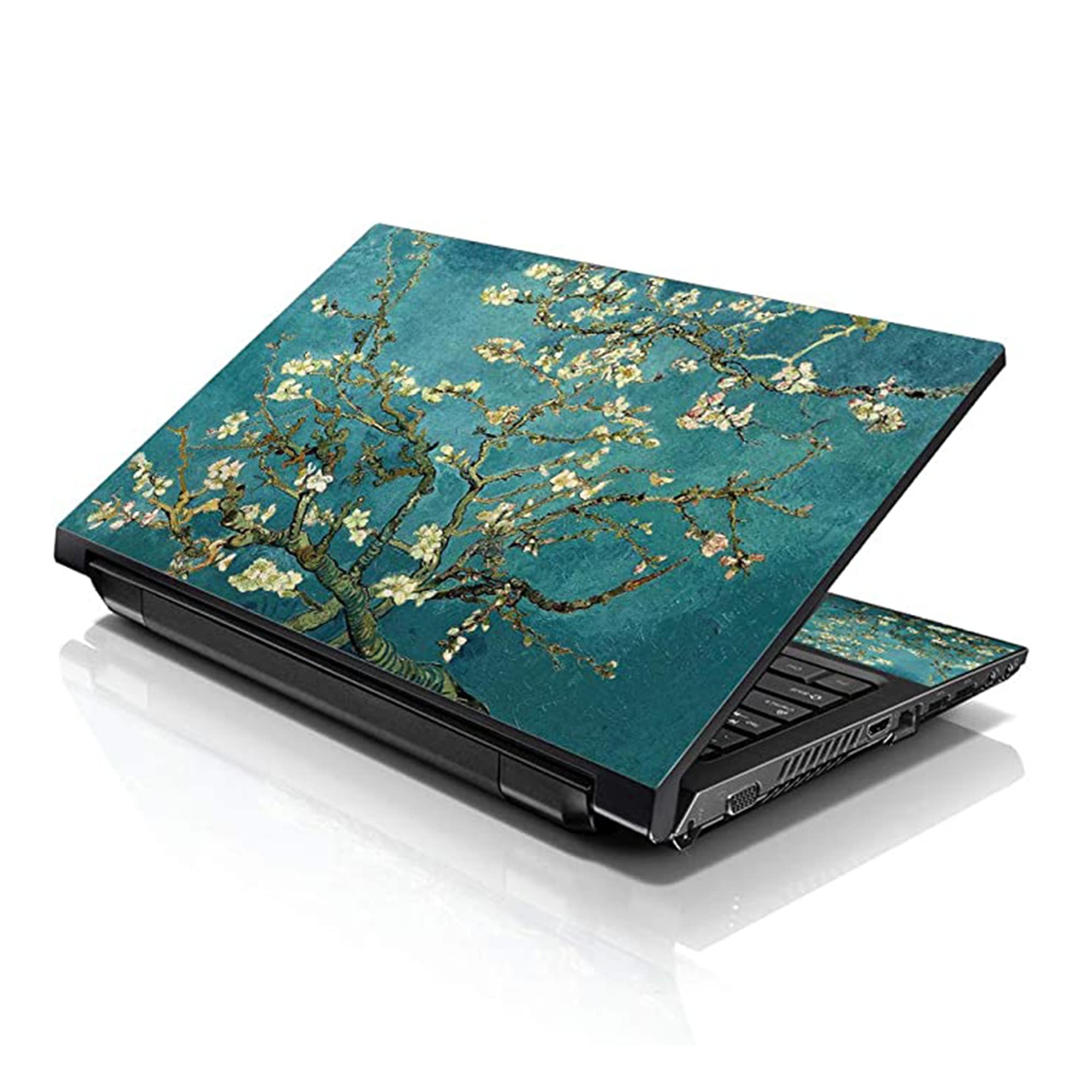 LSS Laptop 17-17.3" Skin Cover with Colorful Almond Trees Pattern for HP Dell Lenovo Apple Asus Acer Compaq - Fits 16.5" 17"