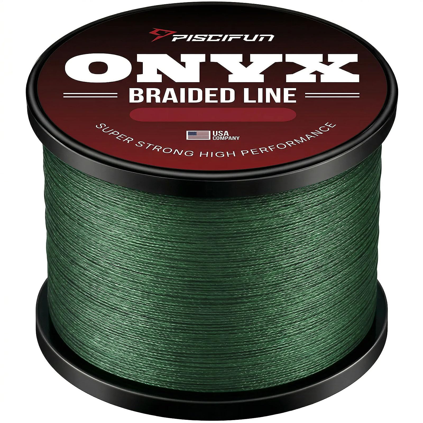 Piscifun Onyx Braided Fishing Line, Superline Abrasion Resistant Braided Lines, Zero Stretch Super Strong, Low Memory, Fast W