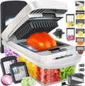Mueller The Real Original Pro Chopper since 2013 Vegetable Chopper Mandoline Slicer, 8 Blade Food Veggie Chopper Onion Vegeta