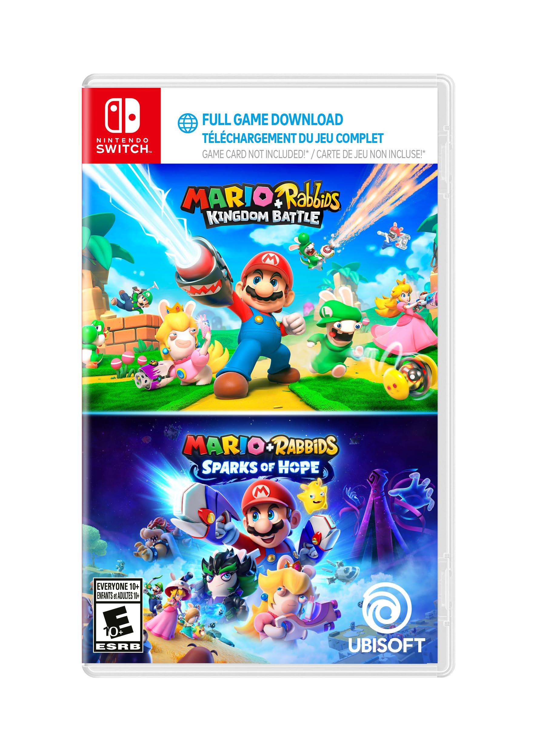 Mario + Rabbids Kingdom Battle and Sparks of Hope - Amazon Exclusive, Nintendo Switch (Code in a Box)
